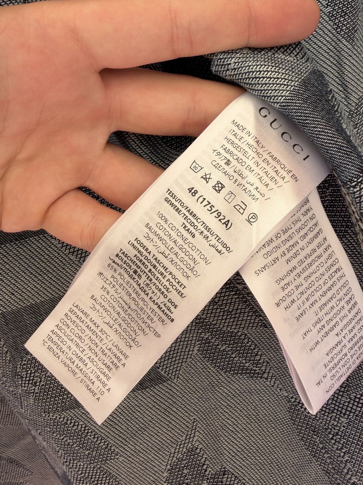 Gucci Gucci Oversized Denim Jacket Size US M / EU 48-50 / 2 - 14 Thumbnail