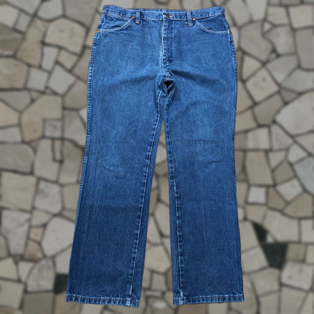 Wrangler VINTAGE Wrangler 936 Slim Fit Jeans Mens 36x30 Cowboy Cut Western Rodeo Blue 5-Pocket Denim Size US 36 / EU 52 - 1 Thumbnail