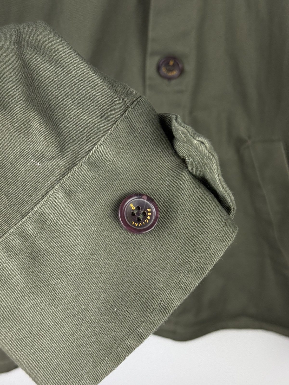 Percival Percival Men’s Military Style Overshirt Jacket Size M Size US M / EU 48-50 / 2 - 11 Thumbnail