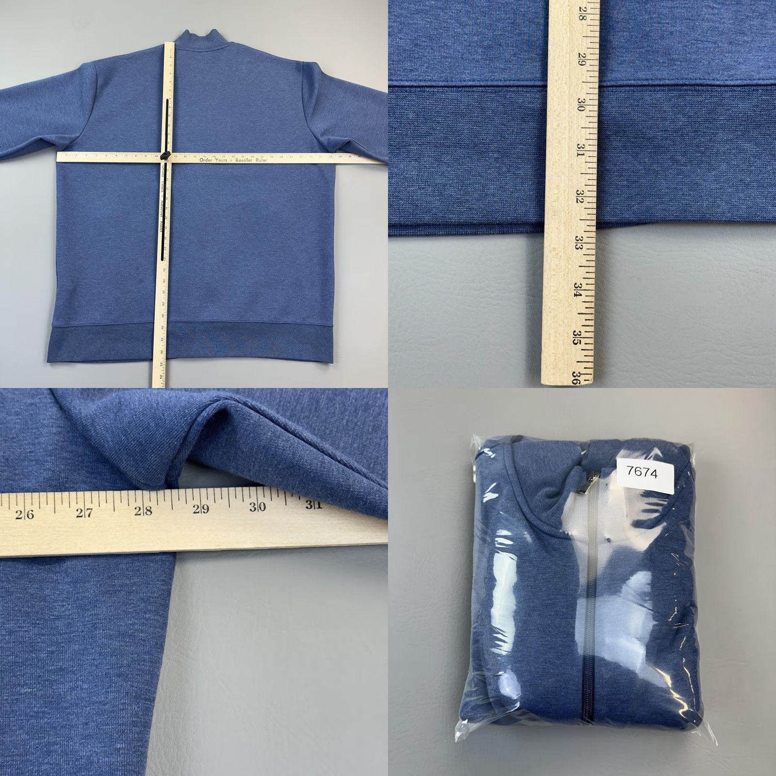 Polo Ralph Lauren Polo Ralph Lauren Full Zip Jacket Mens 2XLT Blue Mock Neck Performance Pullover Jacket Size US XXL / EU 58 / 5 - 10 Thumbnail