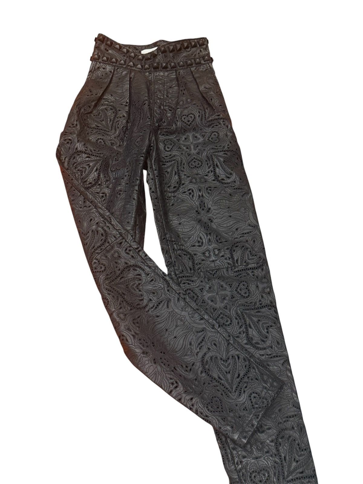 Philipp Plein Philipp Plein Rare Piece Leather Troussers Sangalo Size 25" / US 0 / IT 36 - 2 Thumbnail