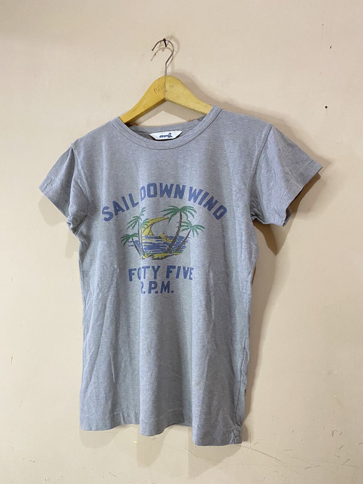 45rpm × Japanese Brand 45rpm Japan “Sail Down Wind” Tee Size M / US 6-8 / IT 42-44 - 2 Thumbnail