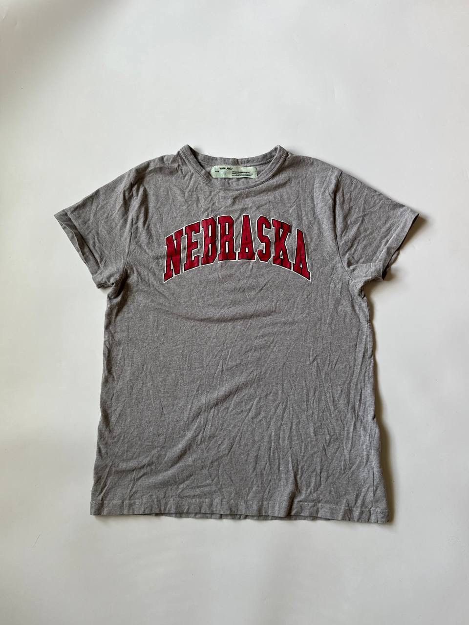 Off-White T-shirt big logo USA State Nebraska
