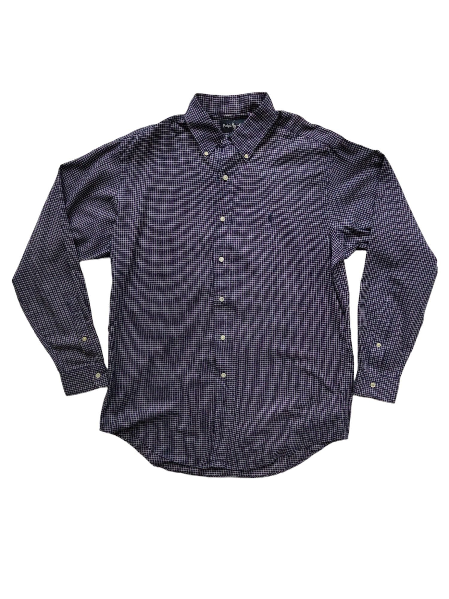 Ralph Lauren Ralph Lauren Blue Checkered Long Sleeves Shirt Size US M / EU 48-50 / 2 - 1 Thumbnail