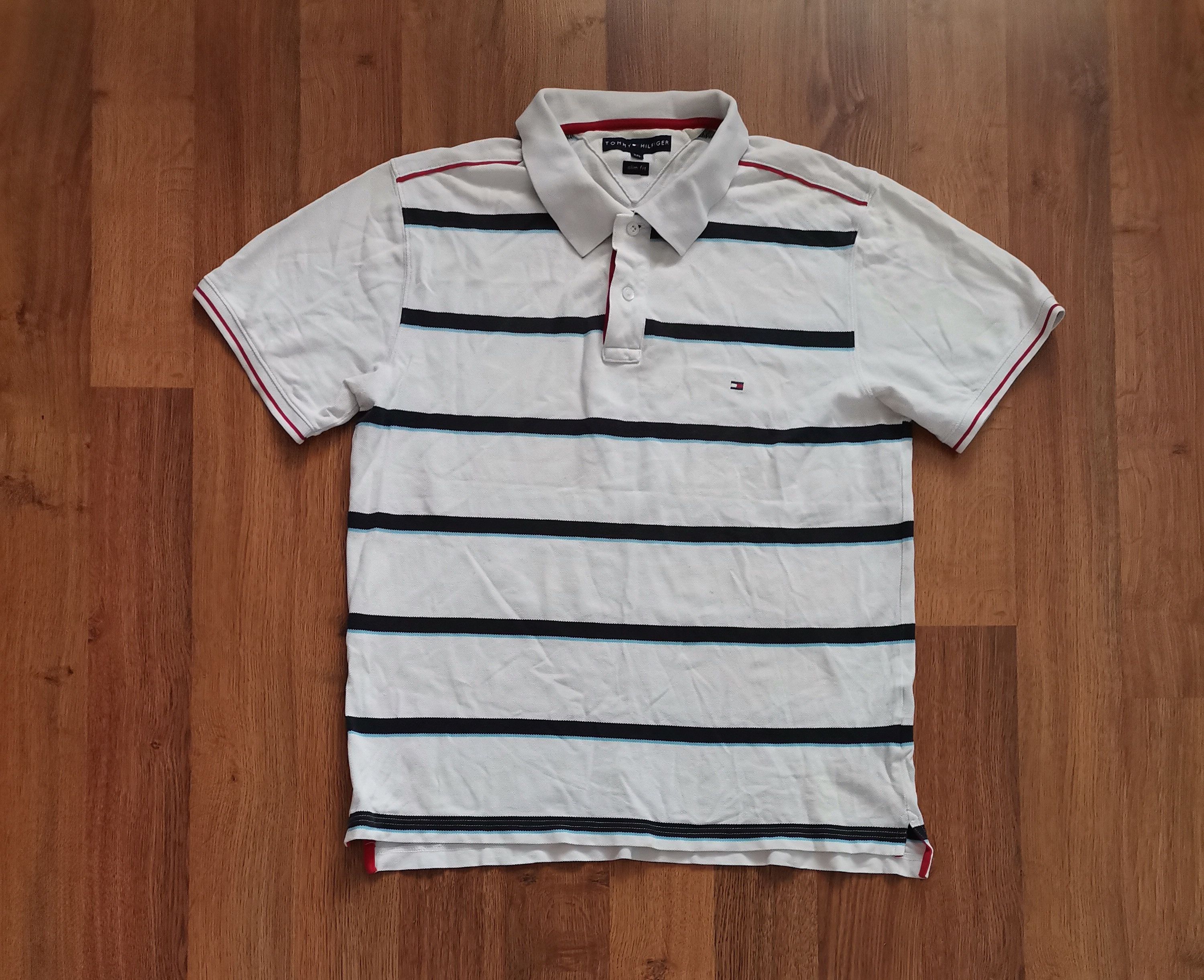 Tommy Hilfiger Vintage Tommy Hilfiger Striped Polo Size US XXL / EU 58 / 5 - 1 Thumbnail