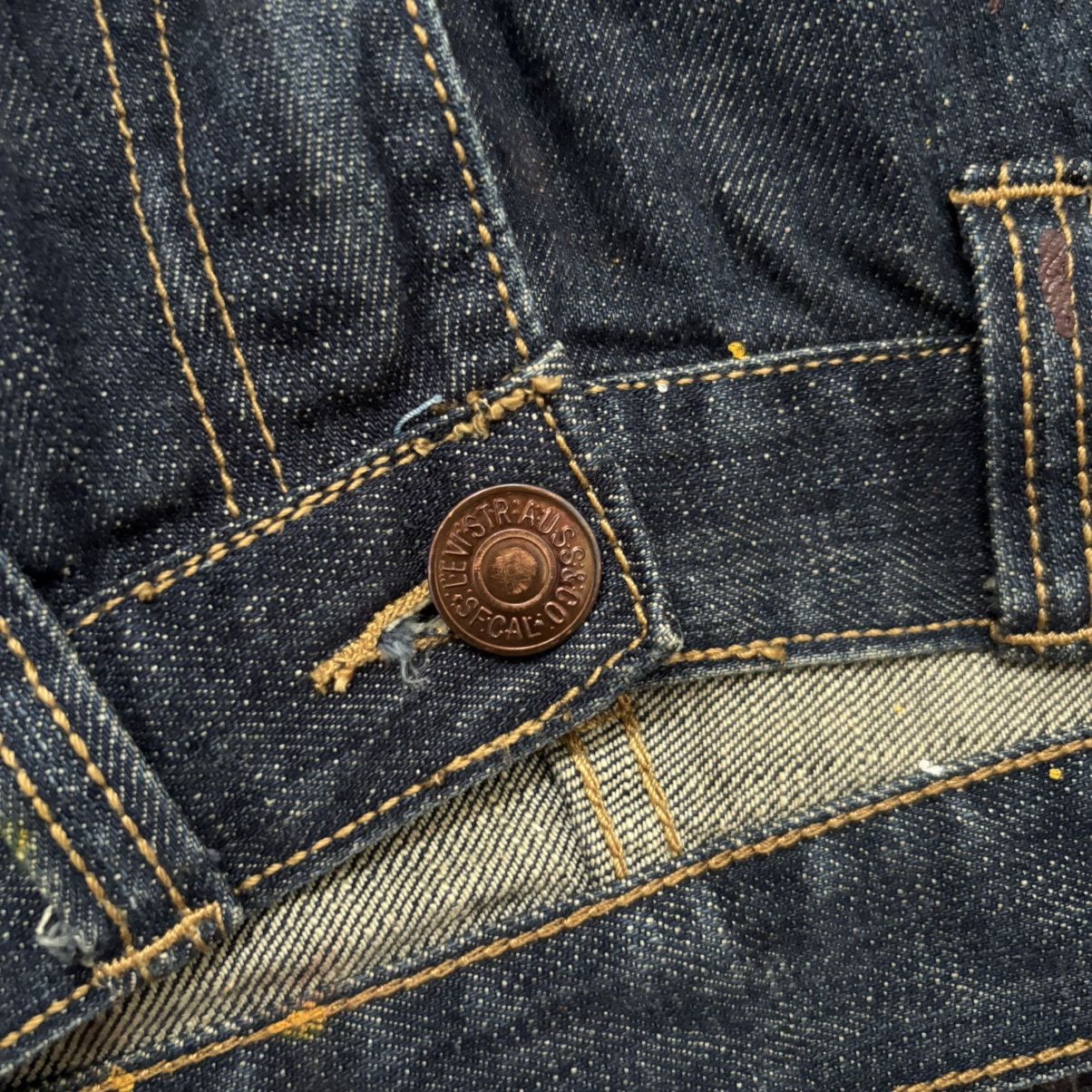 CLOT × Levi's Clot Union Rail Design x Levi's 501 Denim Indigo Pants Size US 30 / EU 46 - 11 Thumbnail
