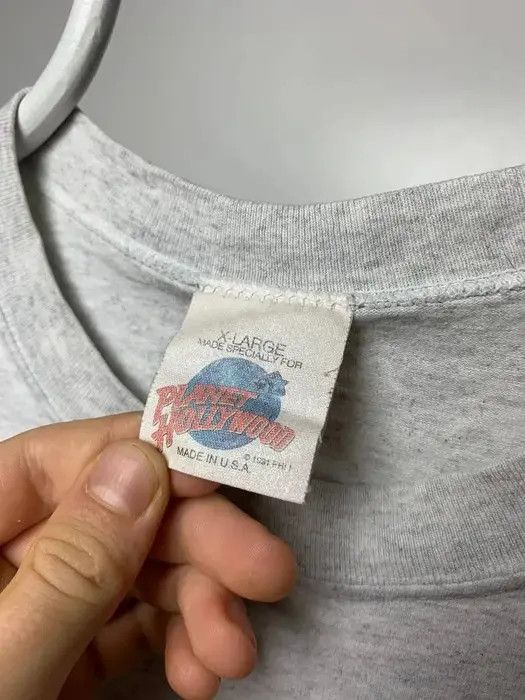 Planet Hollywood Vintage planet Hollywood t-shirt 1991 size XL USA grey Size US XL / EU 56 / 4 - 3 Thumbnail