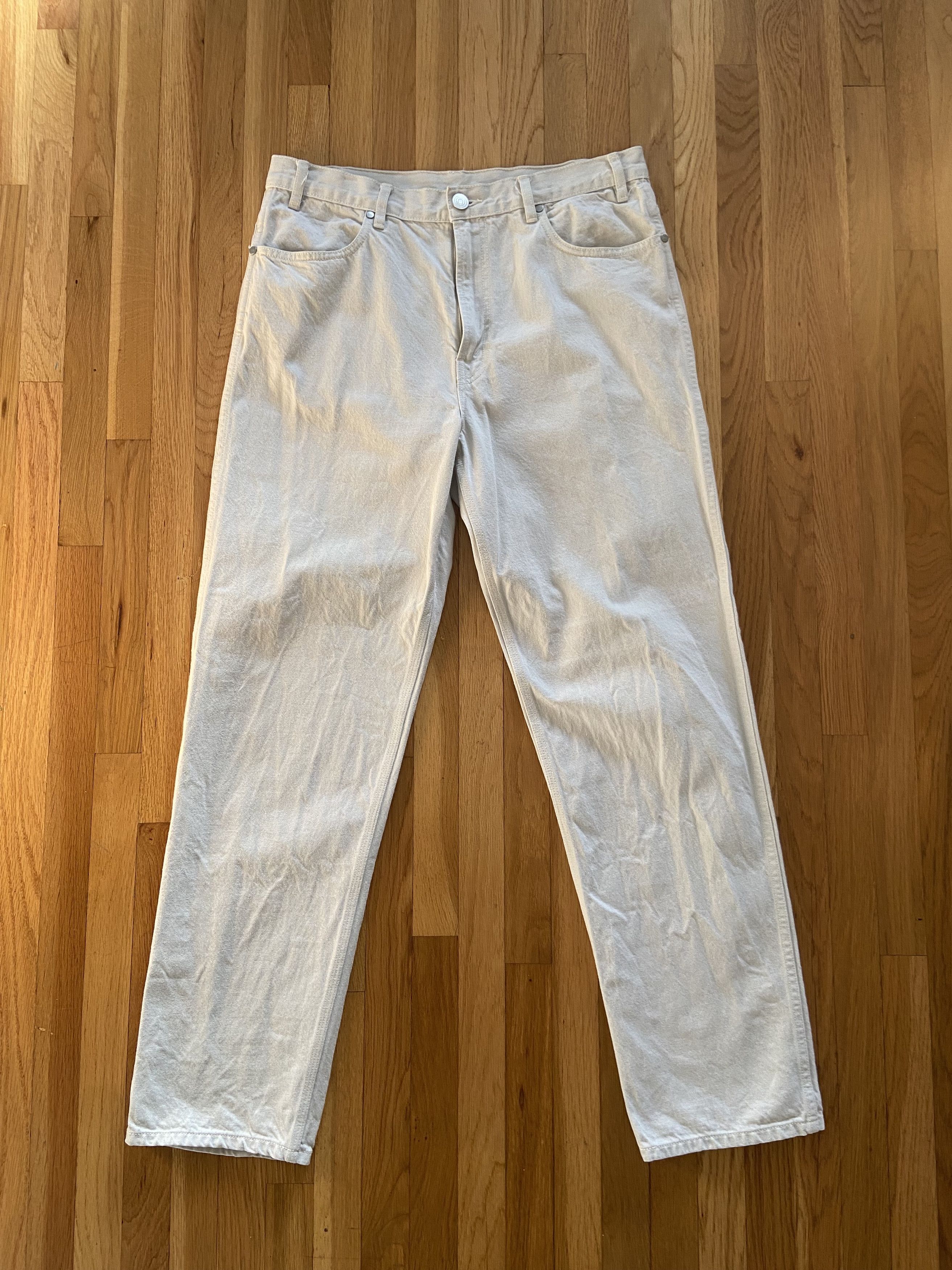 image of Paa Four Pocket Denim Jeans Light Wash in Ivory, Men's (Size 34)