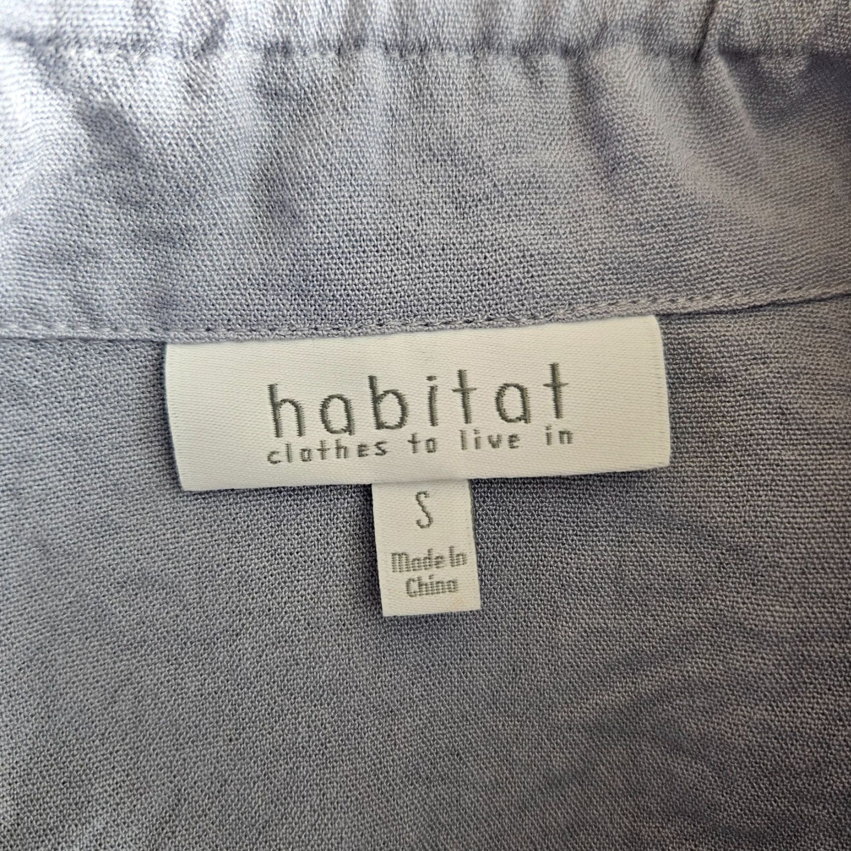 Habitat Habitat Womens Top Shirt Purple 3/4 Sleeve Collar Rayon Blend Size S Size S / US 4 / IT 40 - 5 Thumbnail