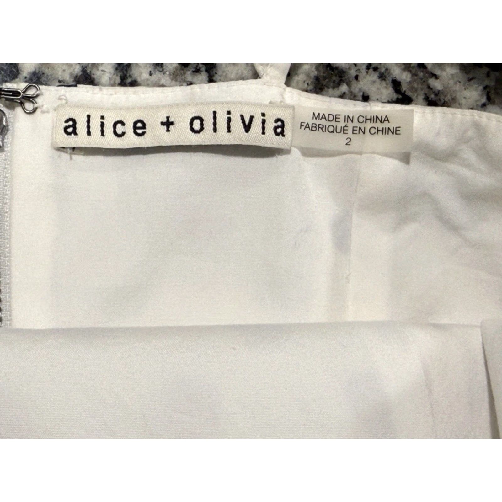 Alice + Olivia Alice + Olivia Dress Women Size 2 White Blue Polka Dot Sleeveless Mini Cotton Womens Size XS / US 0-2 / IT 36-38 - 5 Thumbnail