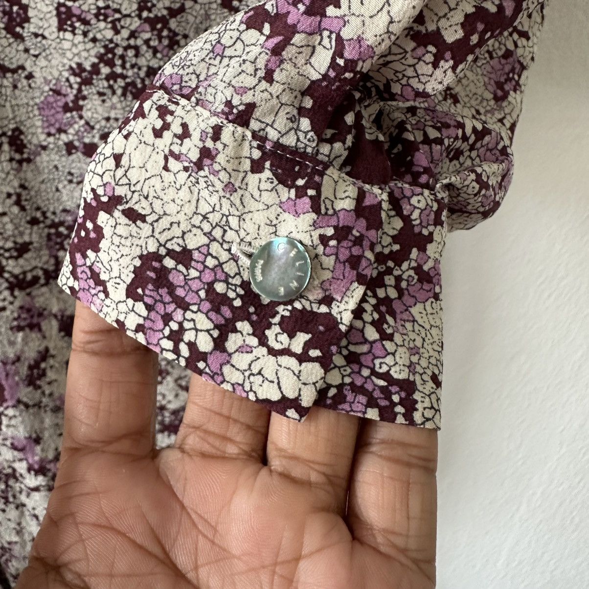 Celine Celine Sakura Snake Print Silk Button Dress Size L / US 10 / IT 46 - 9 Thumbnail