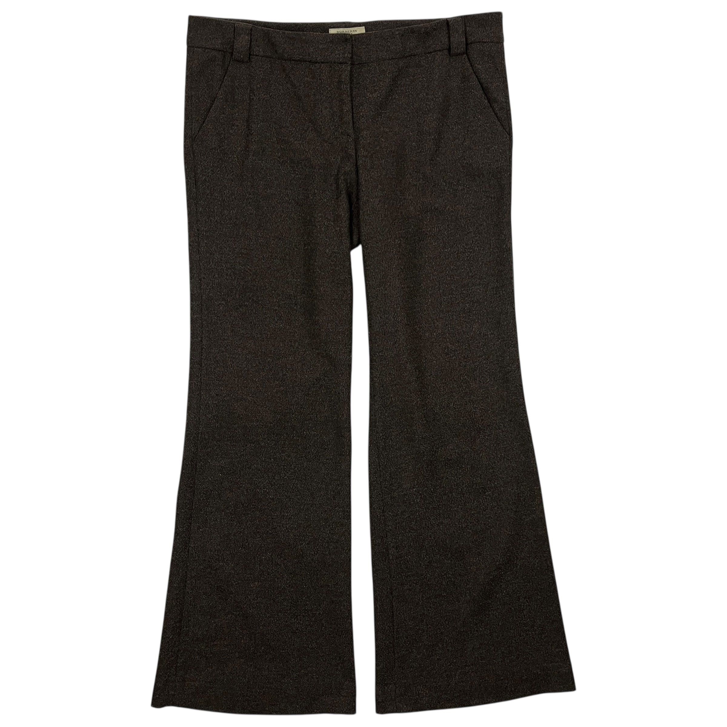 Burberry Women's Burberry London Flared Wool Trousers - Size L Size 28" / US 6 / IT 42 - 1 Thumbnail
