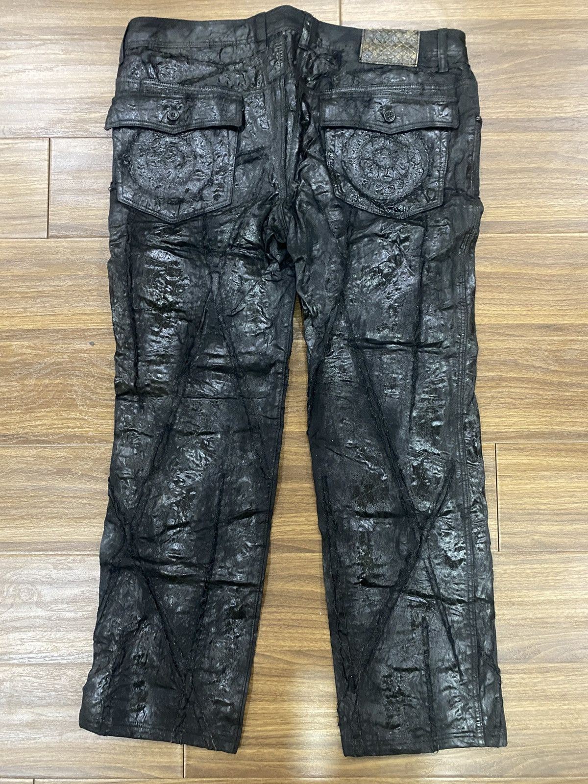 Beauty Beast KOHSHIN SATOH Crackled Jeans Size US 39 - 2 Thumbnail