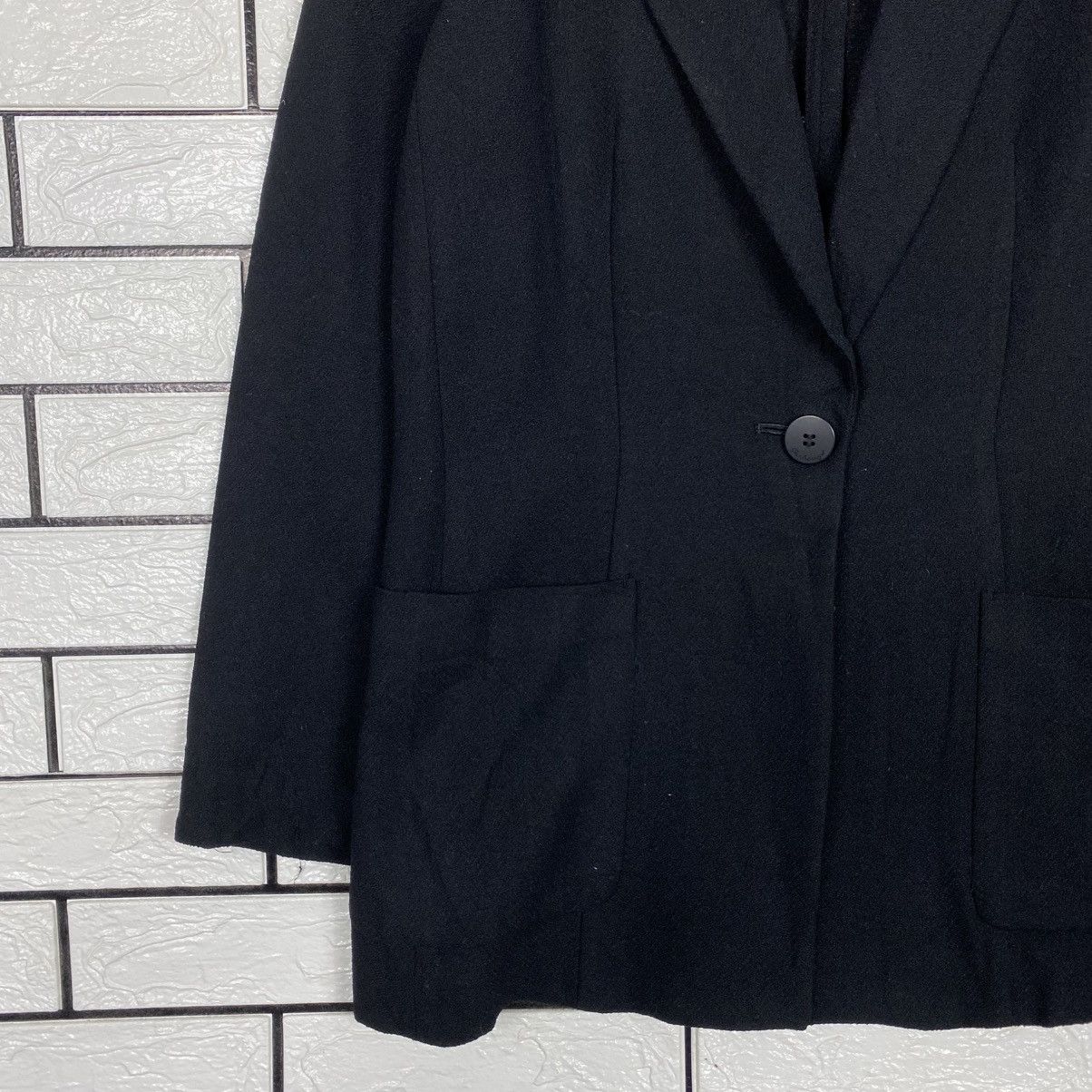Burberry 📌Rich Black Button Jacket Burberrys Size US XXS / EU 40 - 5 Thumbnail