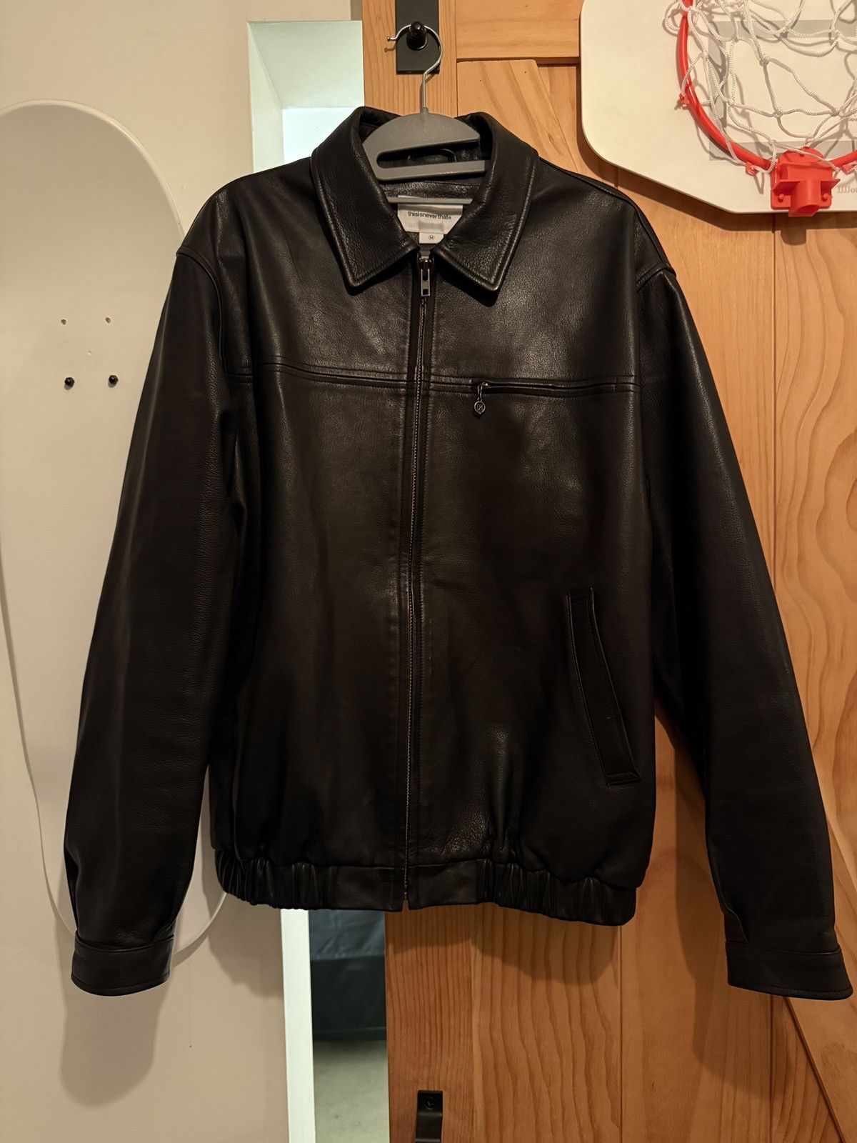 thisisneverthat Black Thisisneverthat leather jacket Size US M / EU 48-50 / 2 - 1 Thumbnail