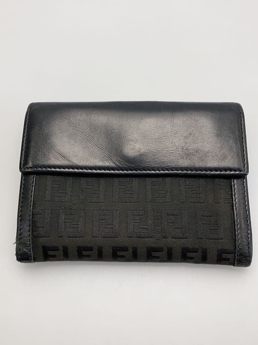Fendi Fendi Cotton Bi-Fold Wallet Black Size ONE SIZE - 2 Thumbnail