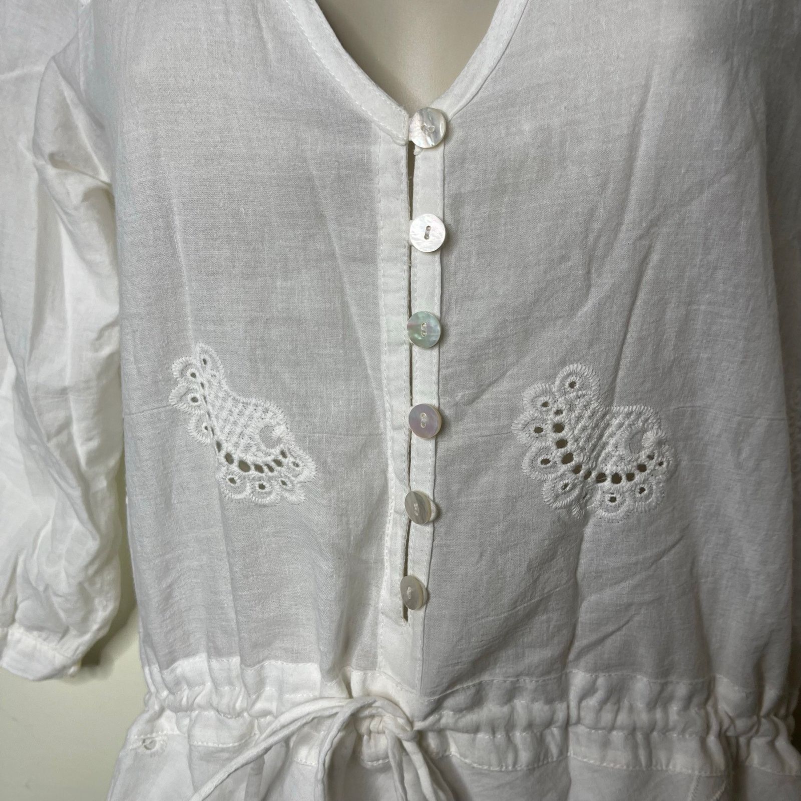 Spell SPELL Casablanca Playsuit MINI ROMPER in White SZ S Size 26" / US 2 / IT 38 - 10 Thumbnail