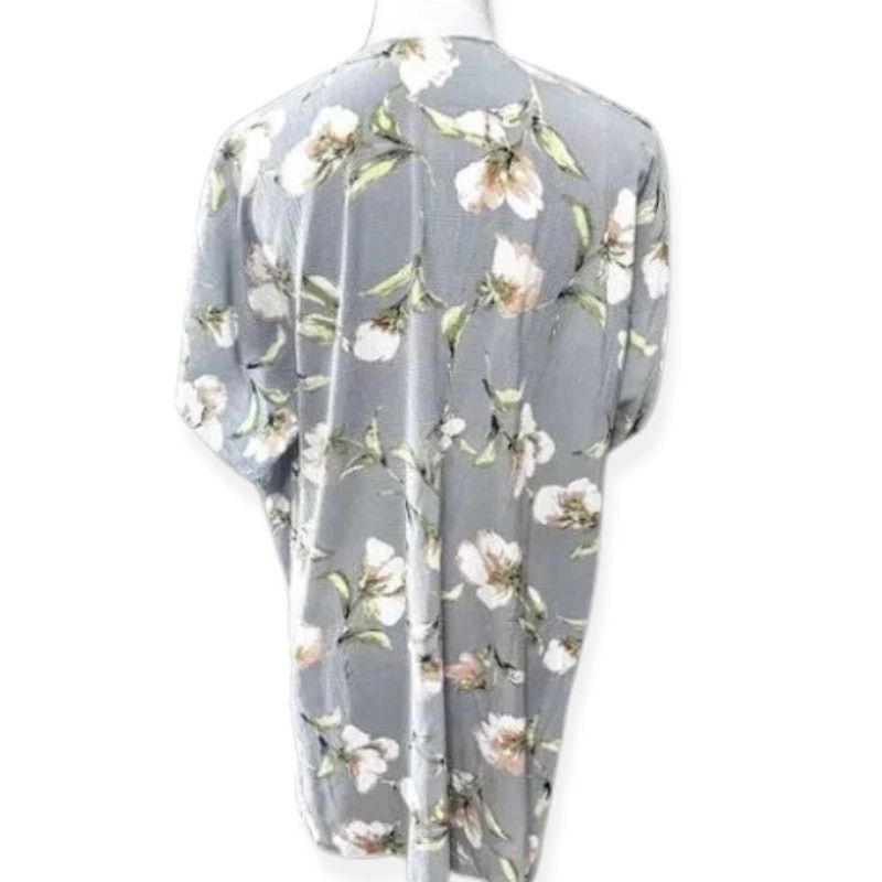 Other Justin & Taylor Cardigan 3 Ways Wrap Floral Short Sleeve OS Size L / US 10 / IT 46 - 4 Thumbnail