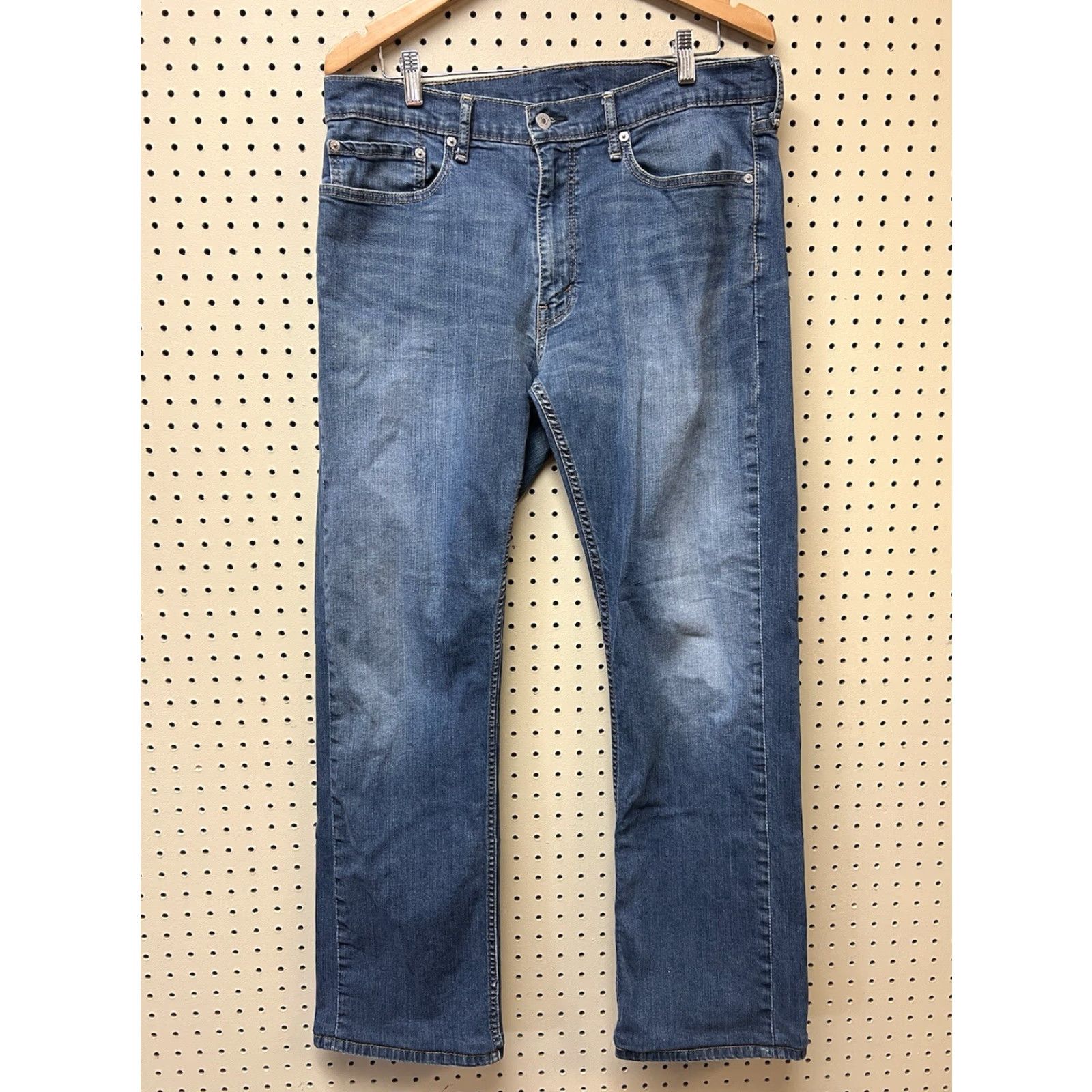 Levi's Levi's 559 Jeans Denim Straight 35x30 Mens Regular Blue Cotton Blend Vintage No (tagged 36x36) Size US 35 - 2 Thumbnail