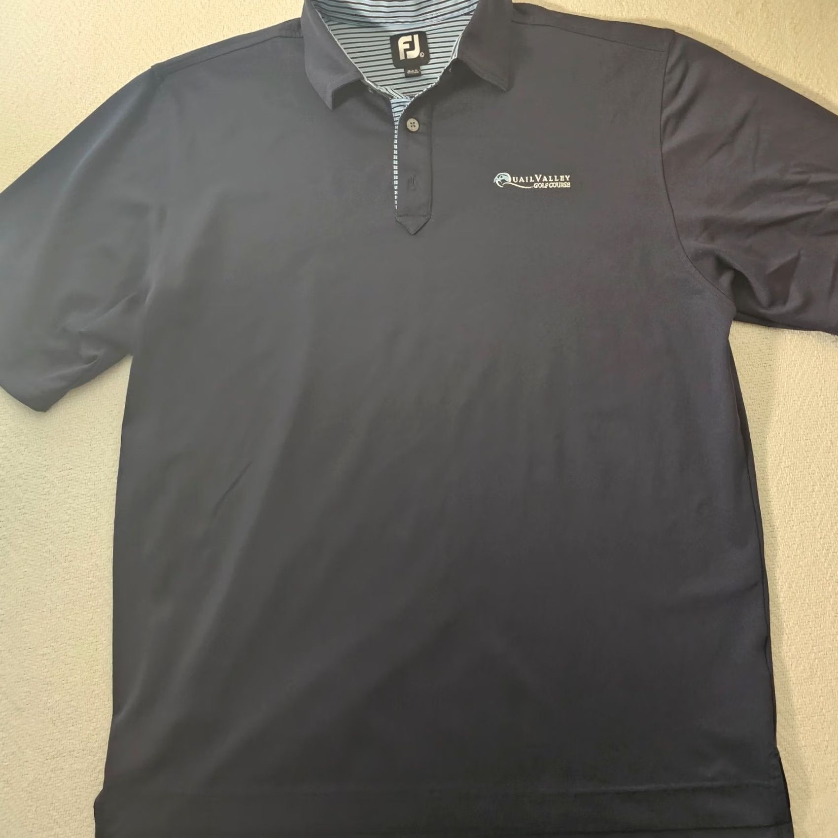Footjoy FootJoy Polo Shirt Golf Spread Collar Navy Blue 46 Chest Regular Fit Short Sleeve Stretch Polyester Spandex Men XL L-shirt? Size US L / EU 52-54 / 3 - 2 Thumbnail