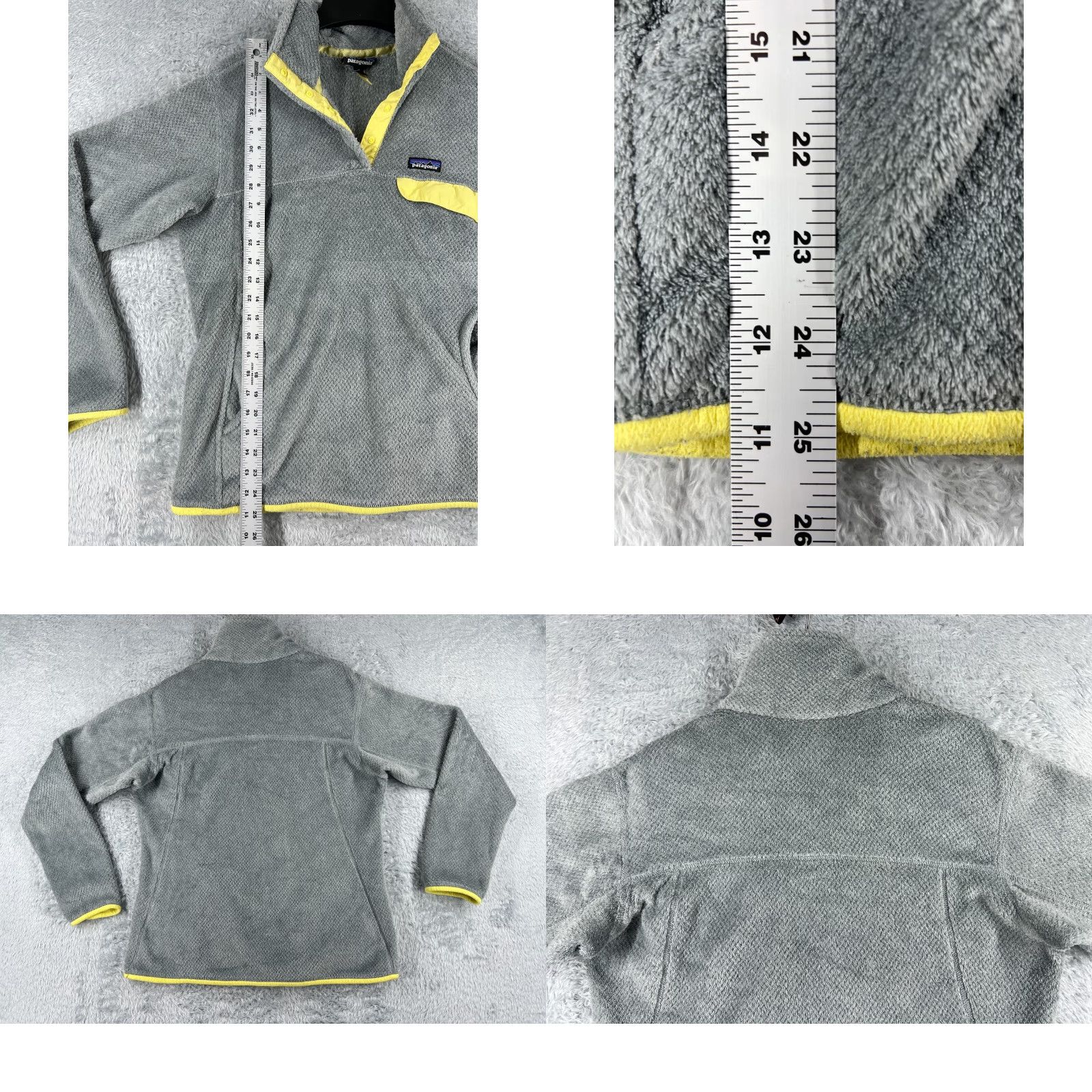 Patagonia Patagonia Sweater Women Large Gray Re-Tool Snap-T Pullover Polyester 25442 Size L / US 10 / IT 46 - 9 Thumbnail