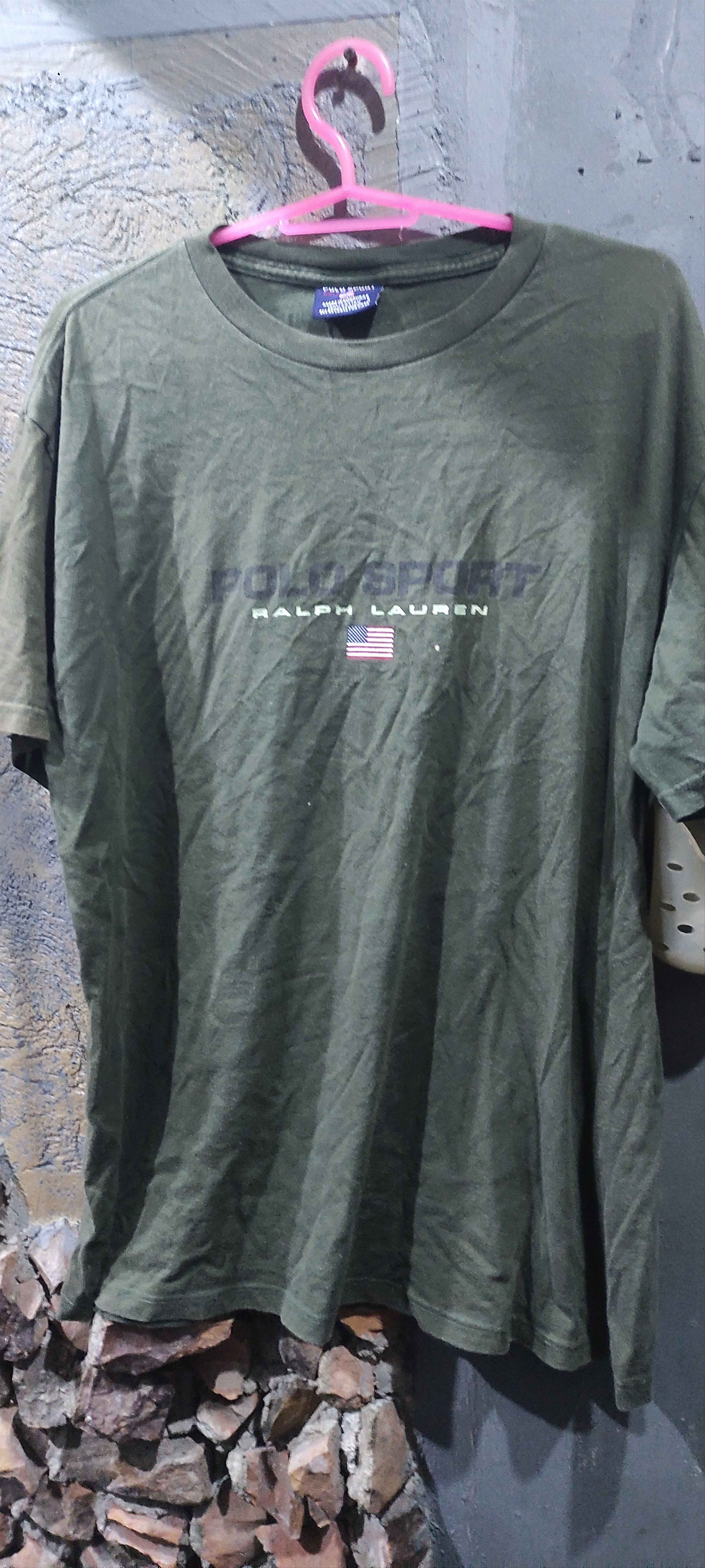 Polo Ralph Lauren Polo sport vintage 90's t-shirt Large size Army green Size US L / EU 52-54 / 3 - 1 Thumbnail