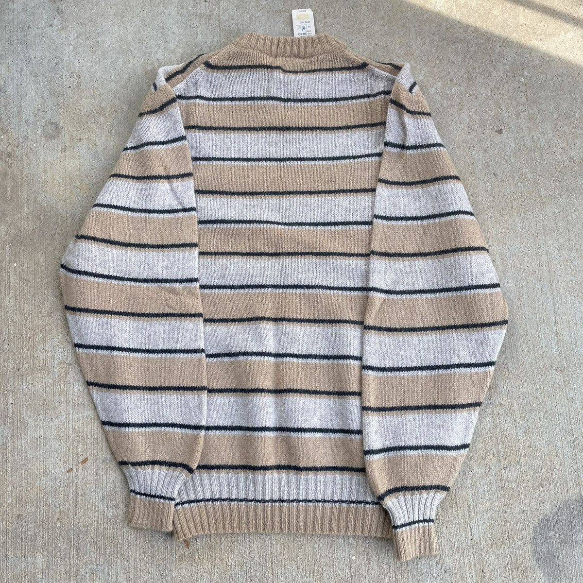 Other Vintage 80s Wentworth Wool Brown Striped Knit Sweater M NWT Size US M / EU 48-50 / 2 - 3 Thumbnail