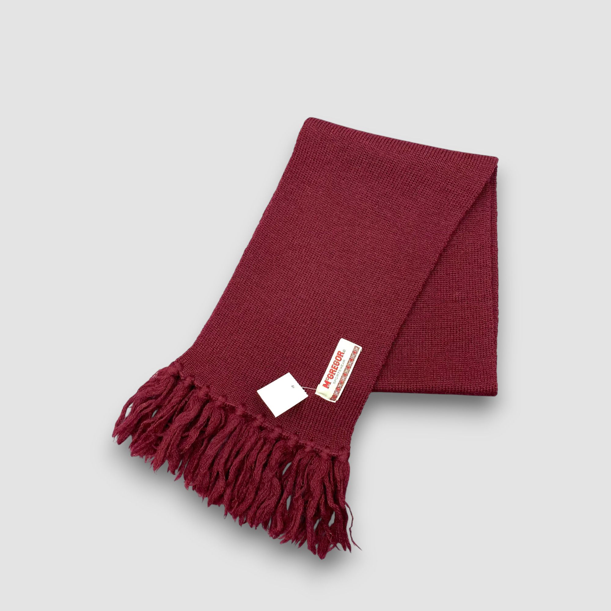 McGregor Vintage McGregor Scarf Muffler Wool Ribbed Knit Scarves Size ONE SIZE - 3 Thumbnail