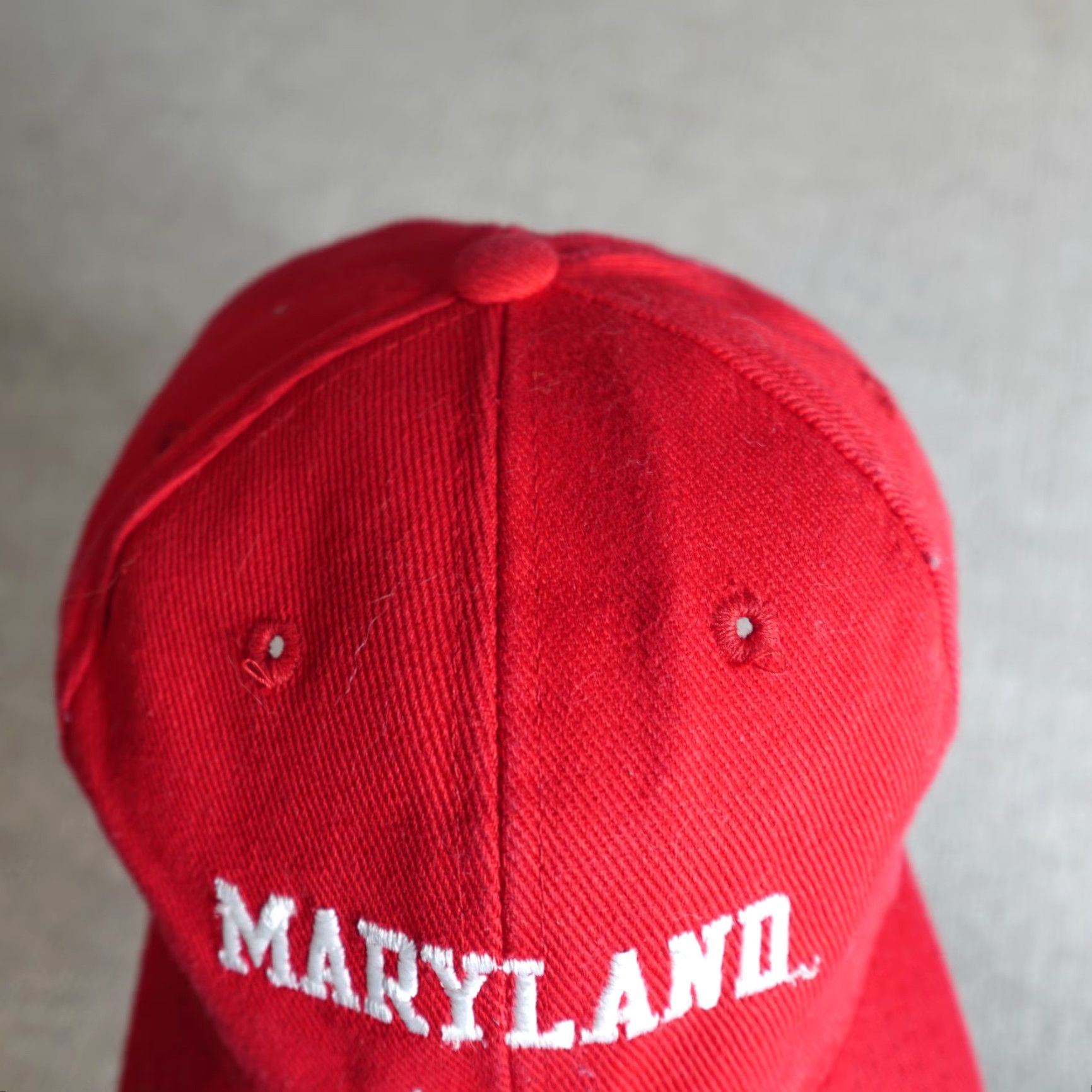 Nike VINTAGE Nike Hat Red Maryland Terps Team Strapback Dadhat Size ONE SIZE - 7 Thumbnail