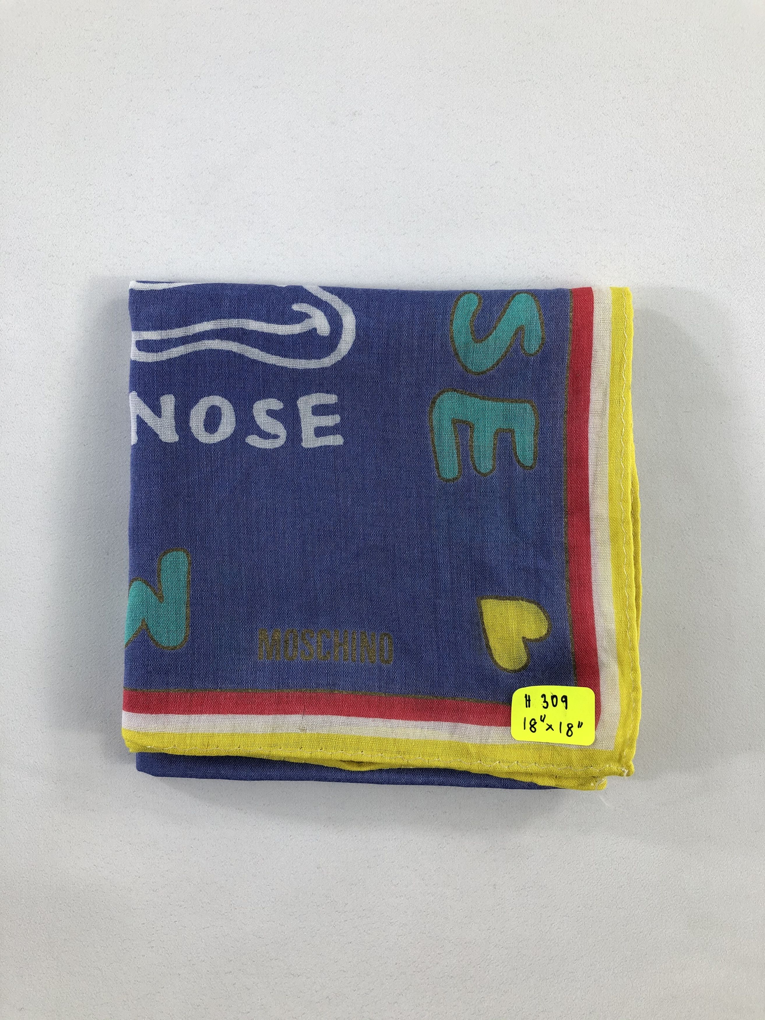 Vintage Vintage Moschino Handkerchief / Bandana / Neckerchief Size ONE SIZE - 4 Thumbnail