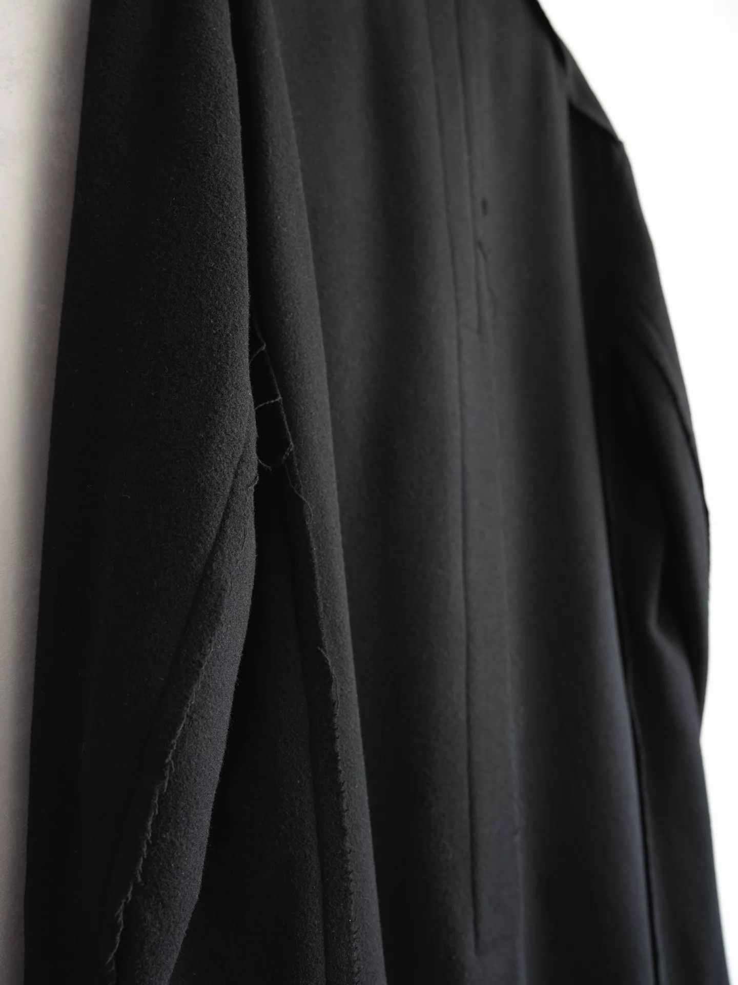 Yohji Yamamoto Yohji Yamamoto 22AW Fringed Wool Chesterfield Long Coat Size US S / EU 44-46 / 1 - 6 Thumbnail