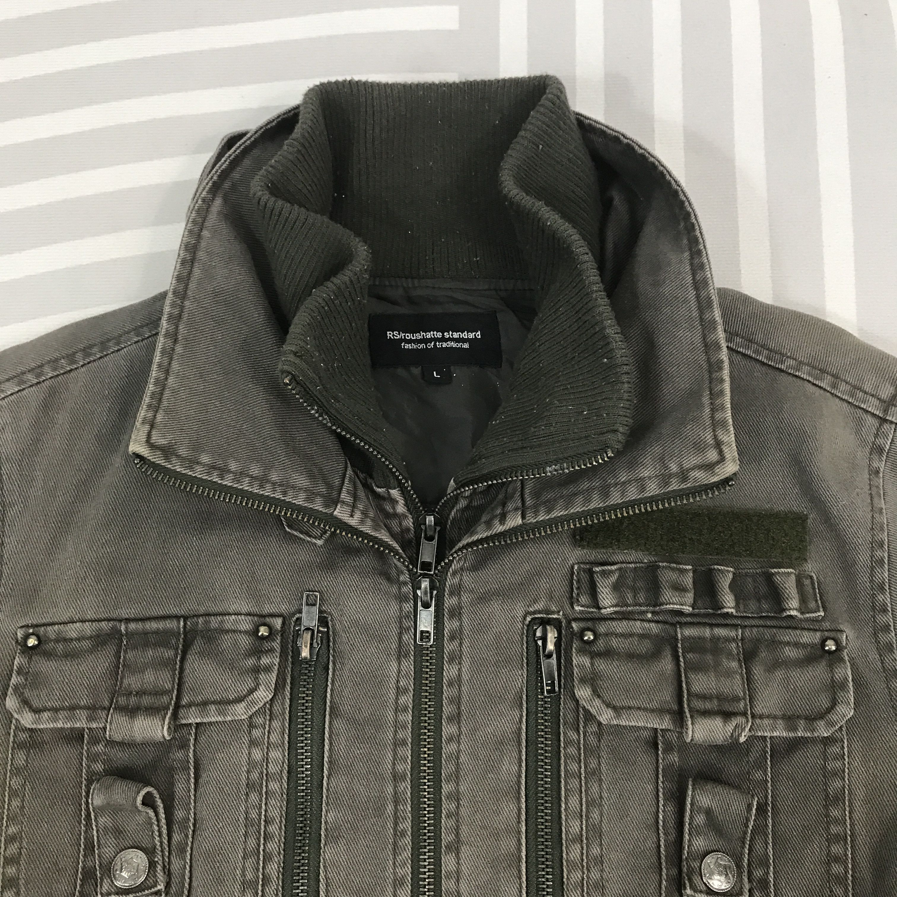 Japanese Brand × Vintage Roushatte Standard Double zipper tactical pocket Jacket Size US L / EU 52-54 / 3 - 8 Thumbnail