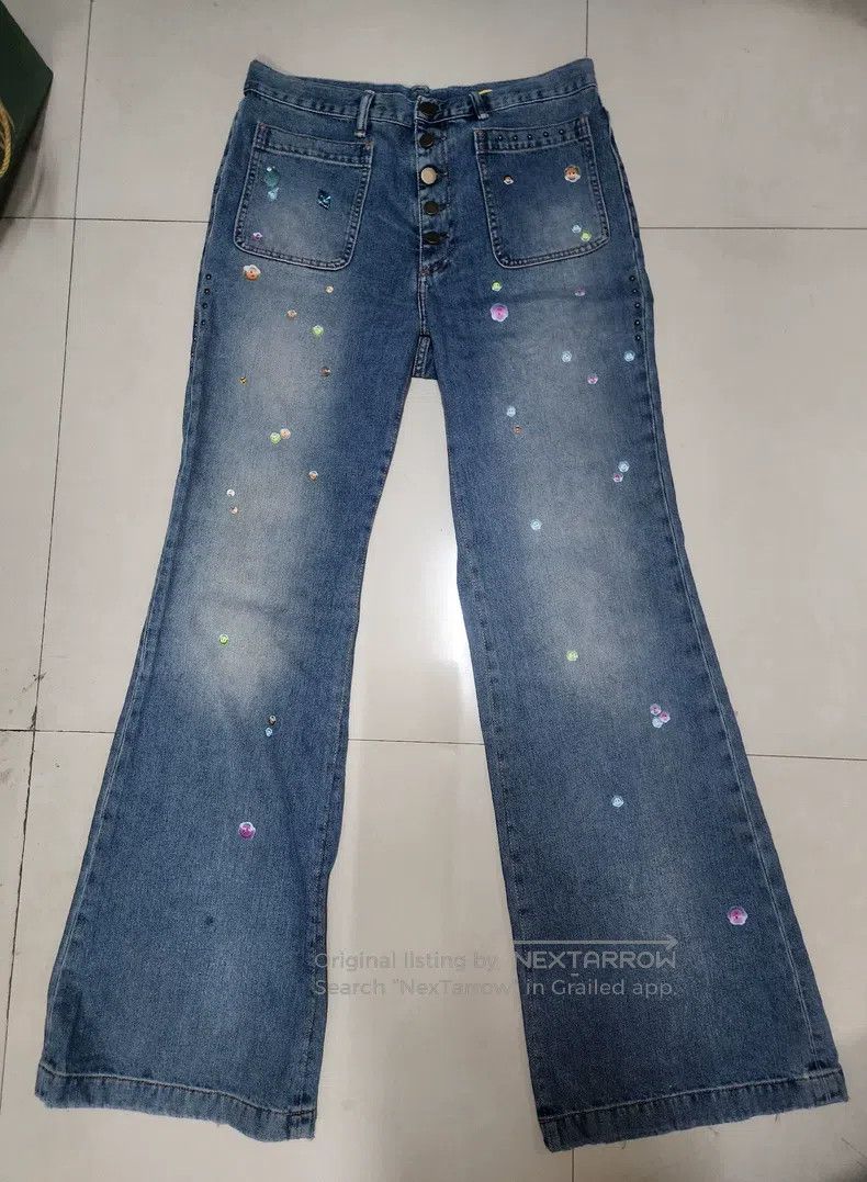 Acne Studios Acne Studios Washed Vintage Patterned High-Waist Slightly Size US 32 / EU 48 - 1 Thumbnail