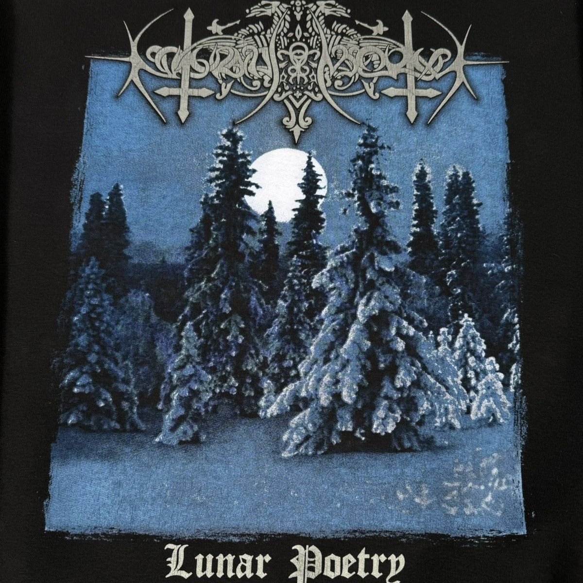 Band Tees Vintage 1996 Nokturnal Mortum ‘Lunar Poetry’ Metal Hoodie Size US XL / EU 56 / 4 - 3 Thumbnail