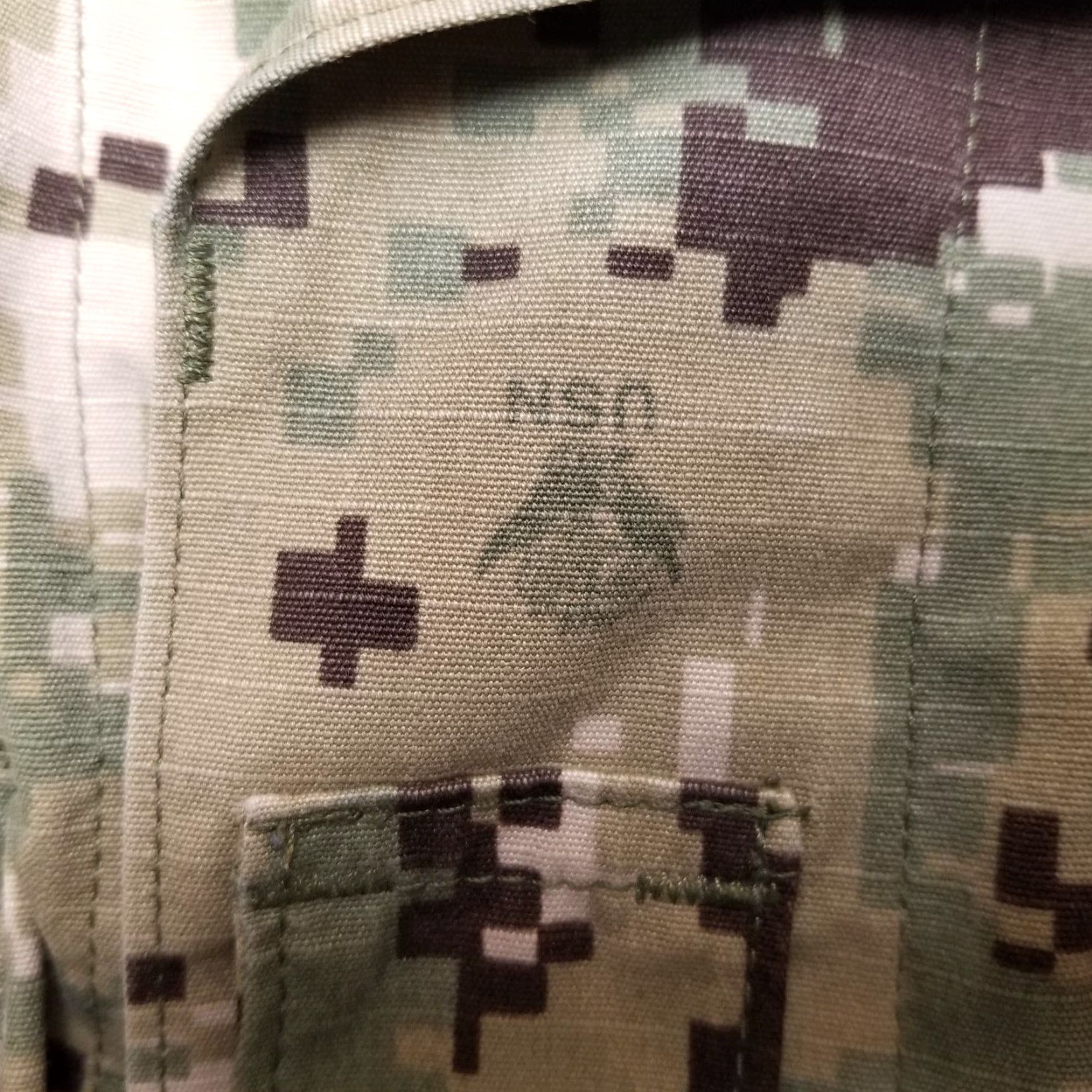 Vintage USN Jacket Womens Small Long Green Digital Camo Field Ripstop Canvas US Navy Shirt? Size S / US 4 / IT 40 - 4 Thumbnail