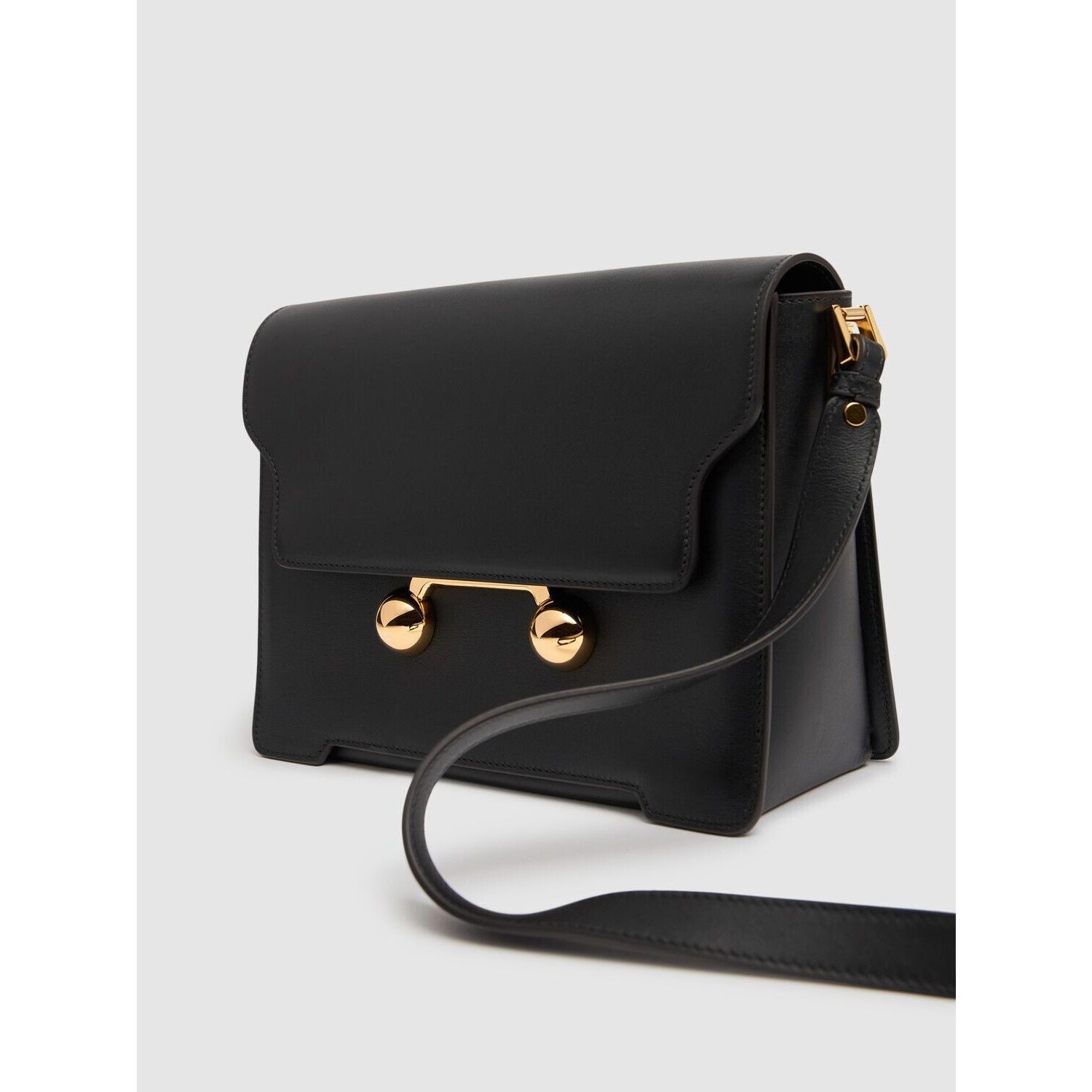 Marni MARNI Trunkaroo Medium Black Leather Shoulder Bag New Size ONE SIZE - 2 Thumbnail
