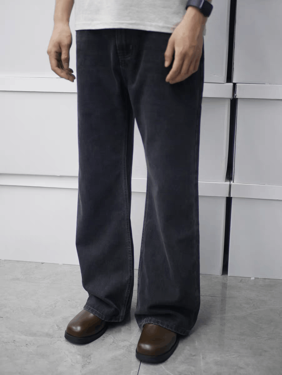 Jean × Vintage Utility washed faded cleanfit yuppie loose baggy jeans Size US 34 / EU 50 - 3 Thumbnail