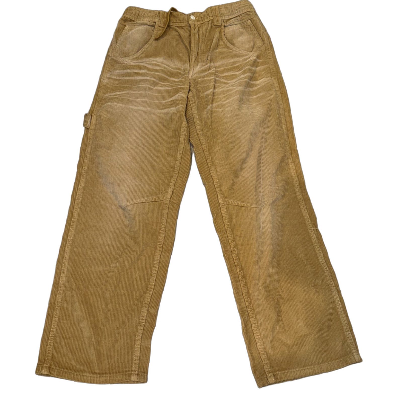 Free People Free People Faye Low Slung Corduroy Pants Size 26 Beige Straight Leg Y2K Womens Size 26" / US 2 / IT 38 - 1 Thumbnail