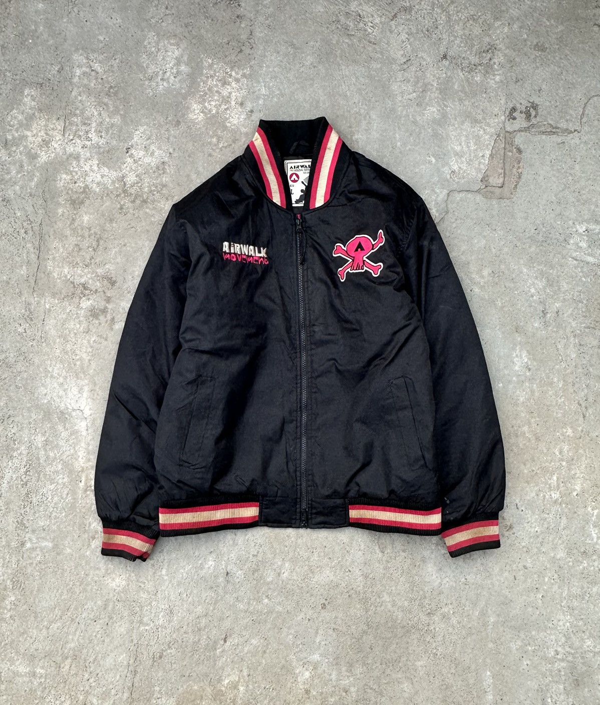 Airwalk VintageY2k Airwalk Bomber Jacket Skatewear Size US XL / EU 56 / 4 - 1 Thumbnail