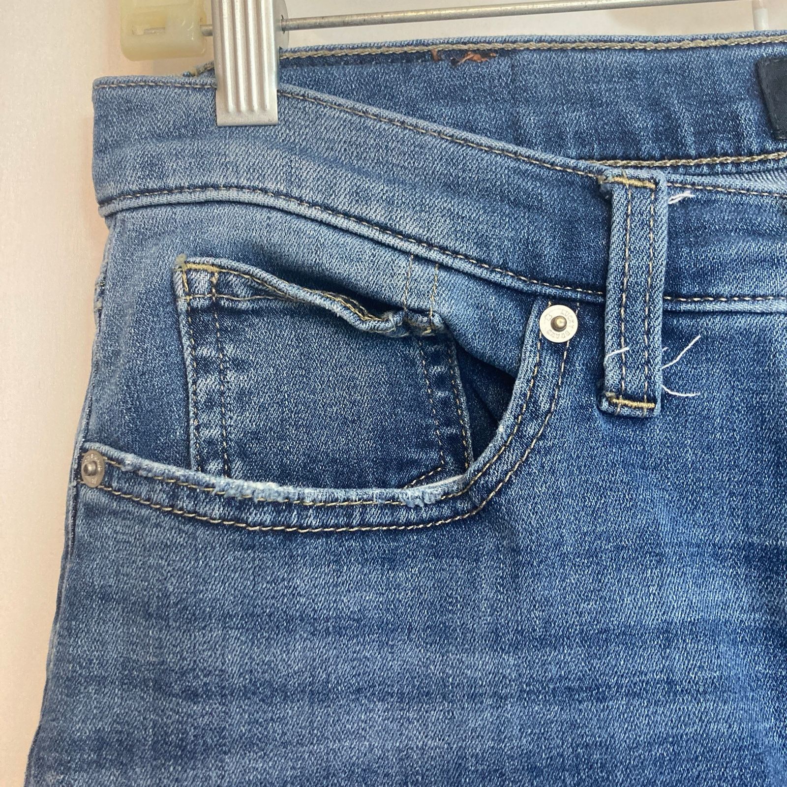 Lucky Brand Lucky Brand Ava Blue Denim Mid Rise Skinny Ankle Jeans Size 30" / US 8 / IT 44 - 2 Thumbnail