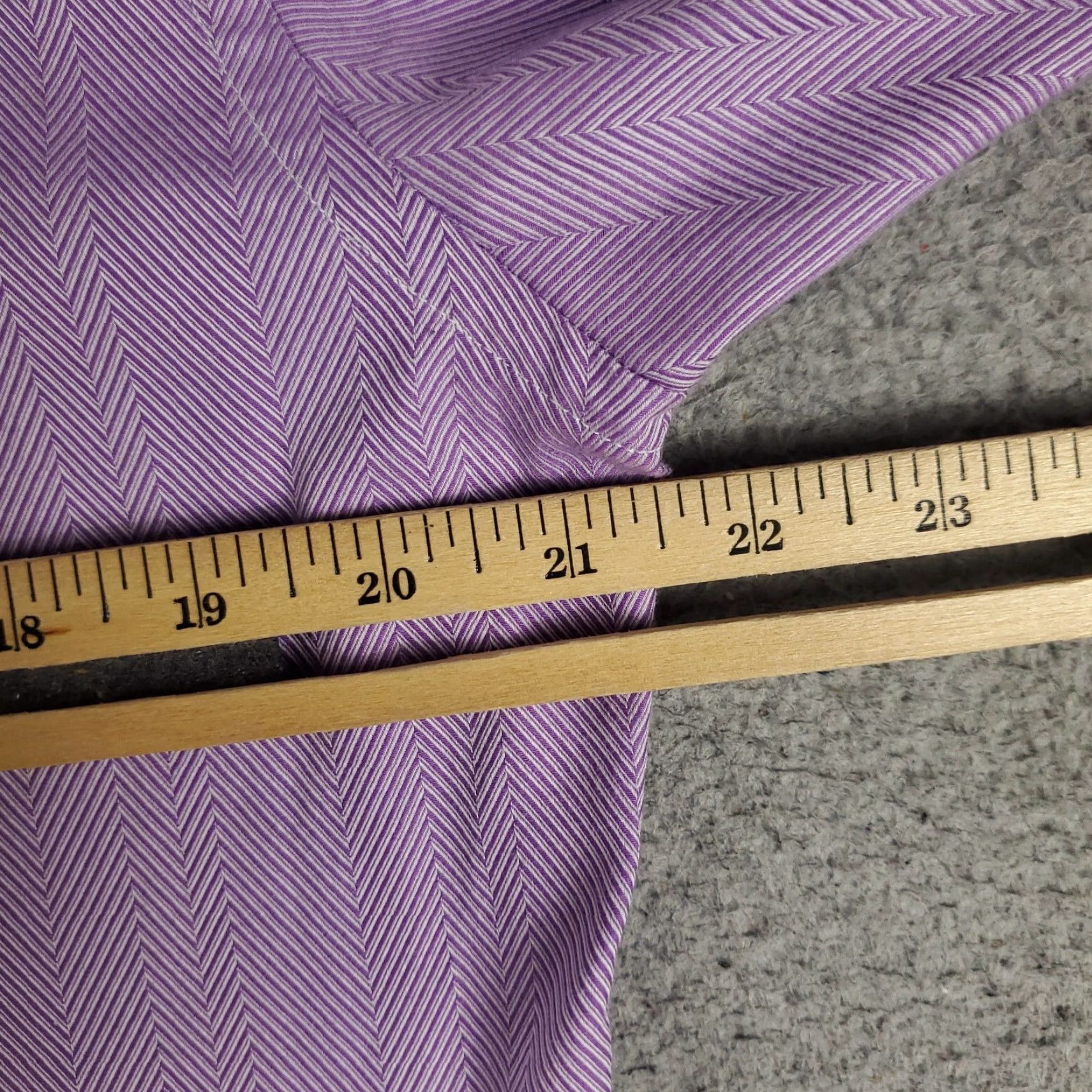 Robert Graham Robert Graham Dress Shirt Mens Size 15.5 Purple Check Long Sleeve Button Up Size 40R - 5 Thumbnail