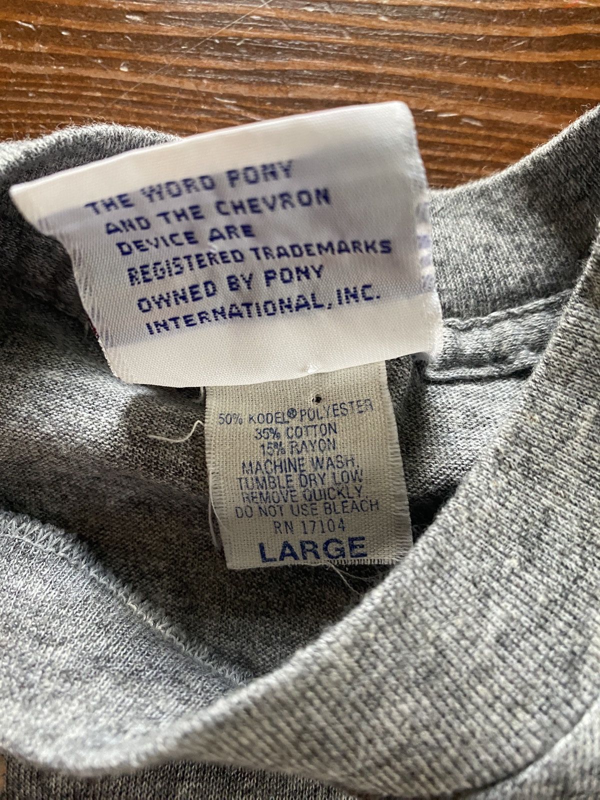 PONY Vintage 80’s Pony Grey Single Stitch Tee Size US XXS / EU 40 - 10 Thumbnail