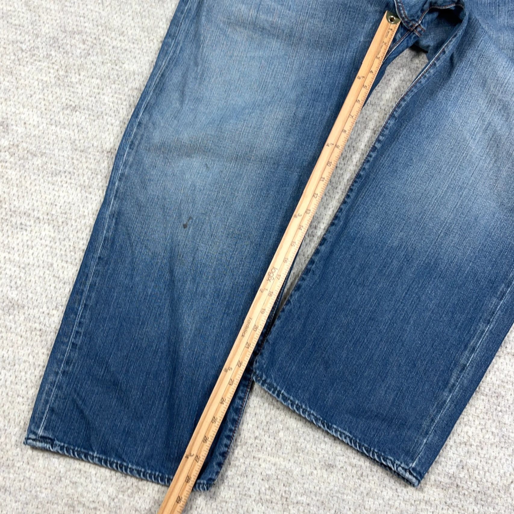 Polo Ralph Lauren VINTAGE Polo Ralph Lauren Jeans Men 38x30 Brixton Loose Fit Baggy Y2K PRL Faded Jeans Men 38 Blue 90s Size US M / EU 48-50 / 2 - 5 Thumbnail