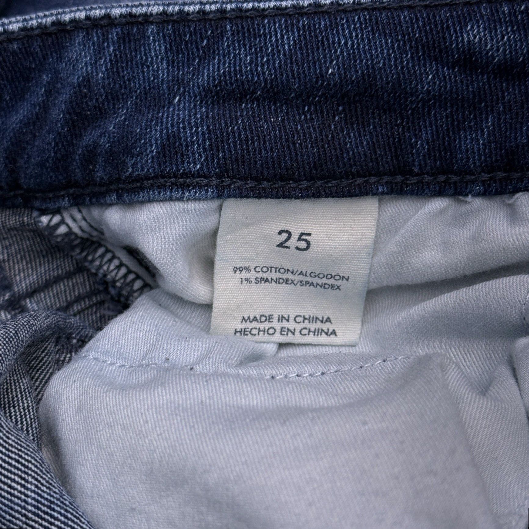Vintage BKE Stella Ankle Skinny Jeans Womens 25 Mid Rise Stretch Distressed Jeans Blue 5-Pocket Denim Slim Regular Inseam 25.5in Size 42" / US 20 - 5 Thumbnail
