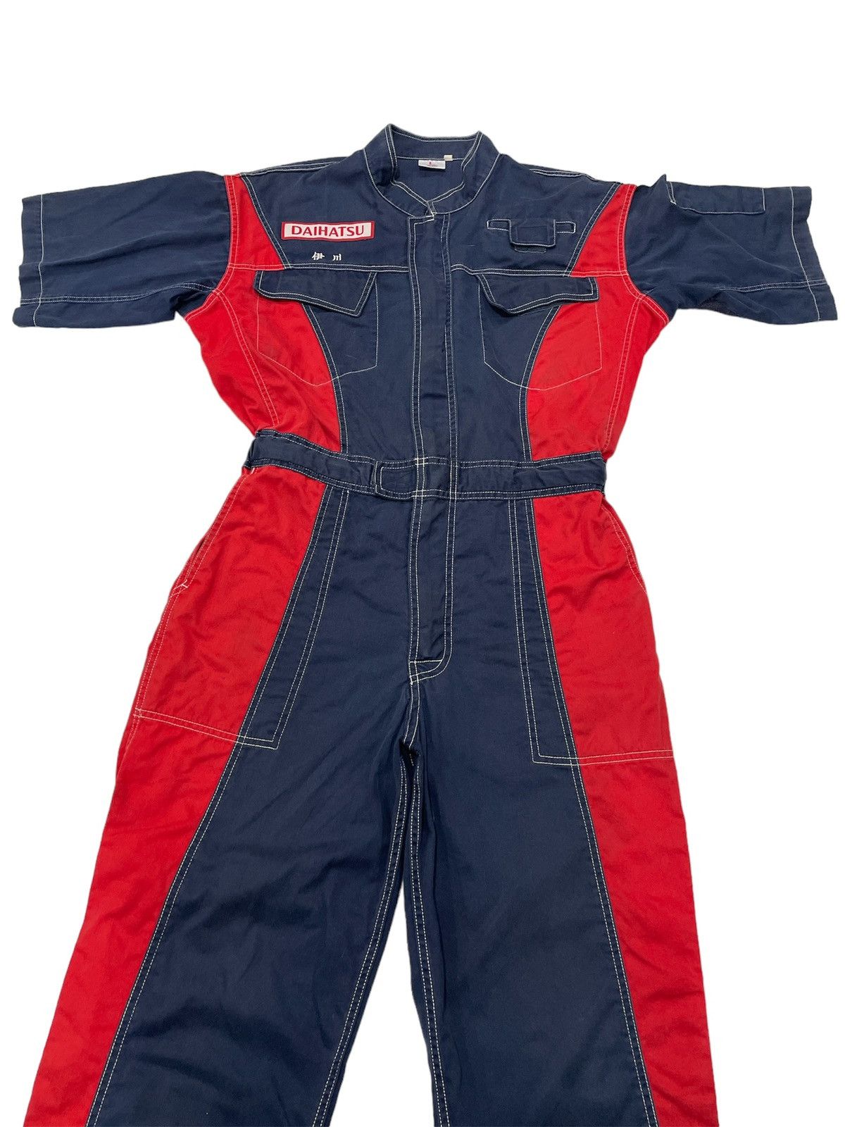 Vintage Daihatsu Coveralls Japanese Motorsport Workwear Coverall Size US 33 - 4 Thumbnail