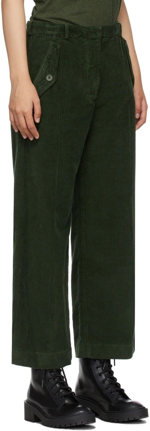 Kenzo o1y1025 Casual Pant in Dark Green Size 28" / US 6 / IT 42 - 2 Thumbnail
