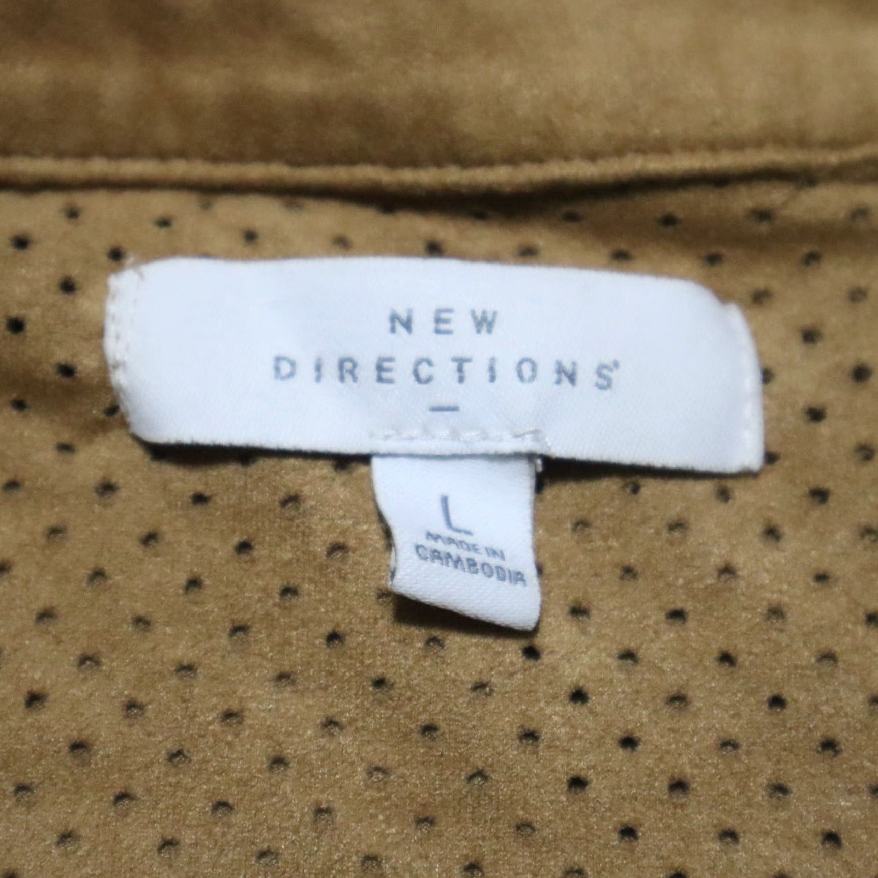 Vintage New Directions Shirt Women's L Brown Linen Roll Tab Sleeve Button Up Blouse Size L Size L / US 10 / IT 46 - 3 Thumbnail