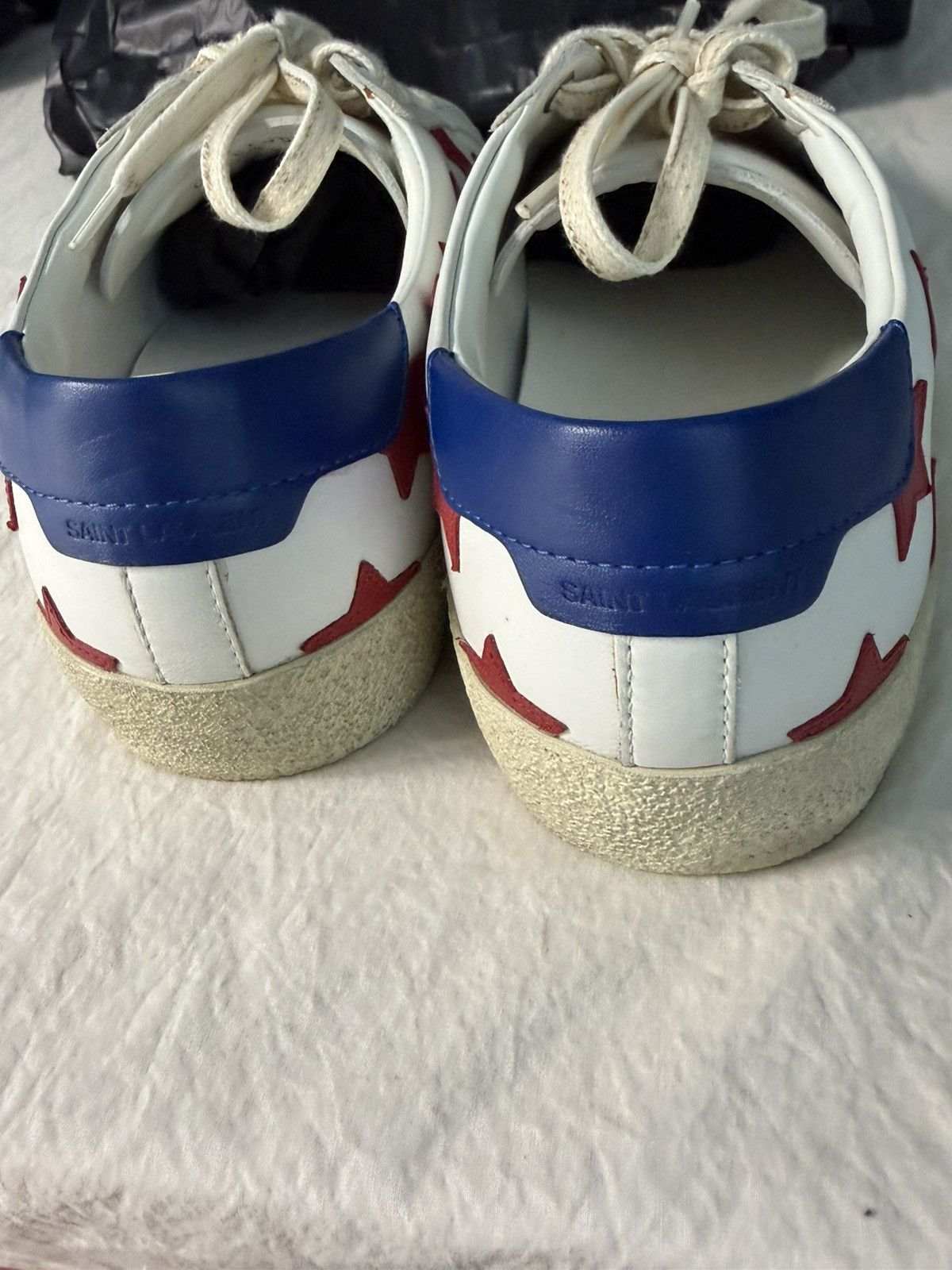 Saint Laurent Paris Saint Laurent SL/06 STARS SNEAKER Red White And Blue Stars Size US 9 / EU 42 - 13 Thumbnail