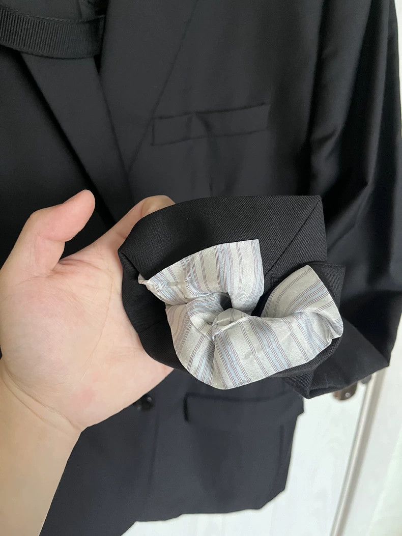 Dior Dior Black suit with logo on the chest 2502-Nextarrow Size 52R - 3 Thumbnail