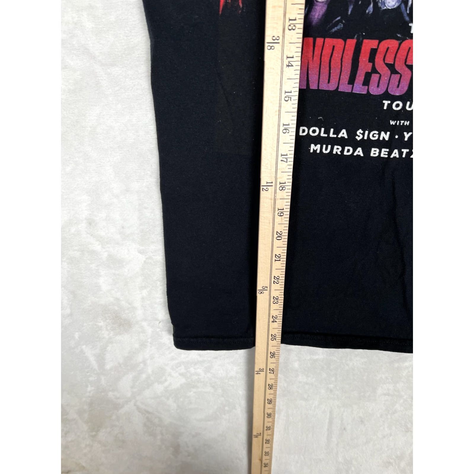 Vintage G-Eazy Lil Uzi Vert Endless Summer Tour T-Shirt Size Medium Black Rap Concert Mens Short Sleeve Graphic Print Crew Neck Vintage No Size US M / EU 48-50 / 2 - 3 Thumbnail